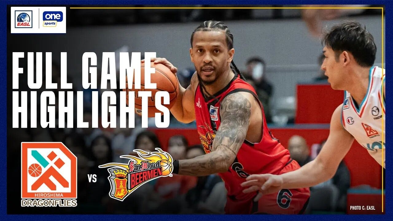 San Miguel knocked out of semis contention after loss to Hiroshima | EASL Highlights